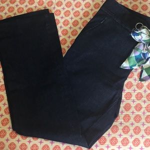 Anthropologie the essential crop flare denim pants